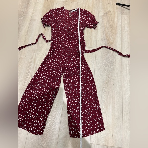 FAITHFULL THE BRAND | Burgundy floral jumpsuit - Picture 5 of 13